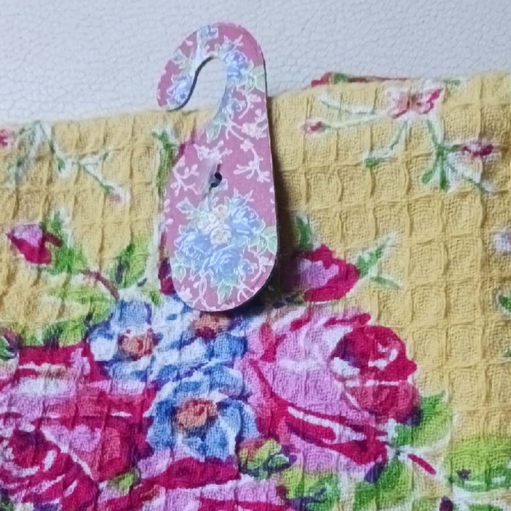 April Cornell Floral Quilted Fabric in Pink and Yellow - Picture 2 of 4